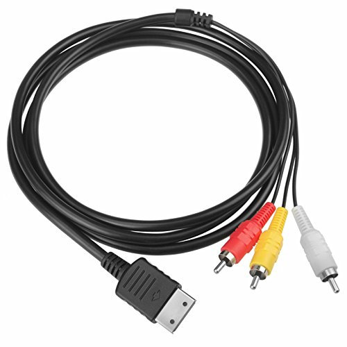 CHILDMORY 6 pies 1.8m 3RCA Audio Video Cable AV para consola de juegos Sega Dreamcast DC