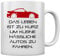 Tasse mit Spruch Das Leben Ist zu Kurz - Geschenk für Autofans - Keramik Kaffeetasse für Männer - Perfekte Geschenkidee für Autoliebhaber - 11 oz Weiß