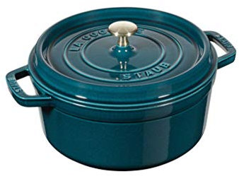STAUB Cacerola/Cocotte de Hierro Fundido, 20 cm de Diámetro, 2,24 L, La Mer