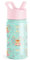 SIMPLE MODERN Trinkflasche für Kinder mit Trinkhalm | Isolierter wiederverwendbarer Edelstahlbecher für Jungen und Mädchen Kleinkind | Summit Sammlung | 415ml | Fox and the Flower