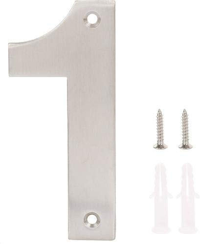 1 - Stainless Steel Door Number