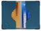 Color Pop® Etui 2 Cartes bancaires blindé (Anti-RFID) - Fabrication française - Protection des données bancaires (Bleu Pétrole - PVC Silver) - 9,7 x 6,5 x 0,5 cm