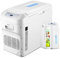 Frigo RéFrigéRateur Congelateur Glaciere Mini Réfrigérateur 12V-24V / 220V-240V de voiture réfrigérateur de voiture Cooler Box double usage chaud/froid Petit congélateur, Camping (Blanc-28L)