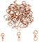 UNICRAFTALE 30pcs 3 Sizes 9-12mm Rose Gold Lobster Claw Clasps Stainless Steel Clasps Fastener Hook End Chain Clasp Necklace Bracelet Jewellery Lobster Clasps for Jewellery Making