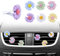 ShawFly Flower Car Charm Vent Accessoires,6 stuks Daisy Flowers Vent Clips Auto Leuke Elegant Car Interior Decoratie(Sunflower)