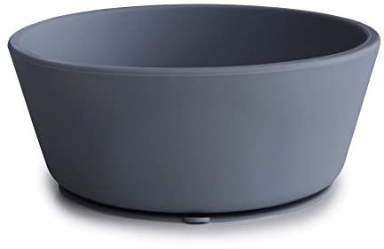 Mushie Bol à Ventouse en Silicone | Design Antidérapant | Sans BPA | Accessoires pour Bébé, Jeunes Enfants Garçons et Filles | Passent au Lave-Vaisselle et au Micro-Ondes | (Tradewinds)