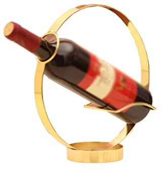 Botelleros Estante Vinoteca Barra de vino Barware Soporte de acero inoxidable Cocina de visualización de mesa for una sola botella Decoración for el hogar Encimera Barra de soporte Estante para Botell