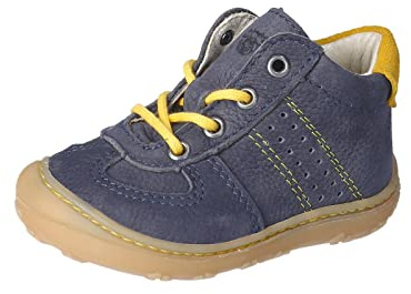 PEPINO Ricosta Jungen Stiefel SAMI,Kinder Boots,WMS:Mittel,lose Einlage,terracare,nachhaltig,schnürstiefel,Kids,Kinderschuhe,See (180),24 EU