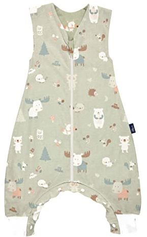 Alvi Sleep-Overall light Schlafsack mit Füßen Baby Forest