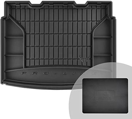 FROGUM ProLine 3D Alfombrilla Exclusiva de Goma cubeta Maletero para Volkswagen Tiguan II Desde 2015 | Práctico Organizador | Los Bordes más Altos | Al Tamaño
