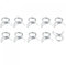 METALLIXITY Spring Hose Clamp (23mm/0.91) 10Pcs, Double Wire Spring Steel Clips - for (23.5mm to 25.5mm/0.93 to 1) OD Home Garden Hose Tube Fastening