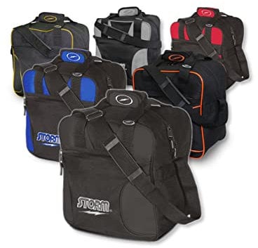 EMAX | 1-Ball-Bowling-Tasche | Storm - Solo Single Tote | Kleine schmale Bowlingbag für einen Bowling-Ball Schuhe Zubehör | Bowling-Ball-Tasche - Schwarz