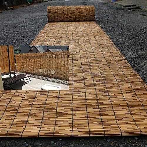 Clôture En Roseau Naturel,Canisse Bambou,Occultant, Brise-Vue,Protection De La Vie Privée,Rouleaux De Clôture,Moustiquaire Pour Jardin,Clôture D'intimité,pour Balcon Brise-Vent Exterieur Terrasse ( Co
