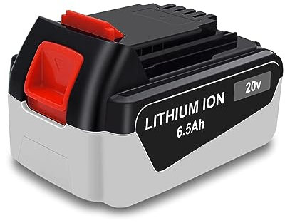 Lizone 6.5Ah LBX4020 20V Battery Replacement for Black and Decker 20V 4Ah Battery LB2X4020 LB2X4020-OPE Battery Compatible with Black and Decker 20V Lithium ion Battery