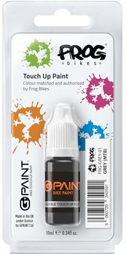 Frog Bike Touch-Up Paint - GREY (MTB), Bike Paint Scratch Repair & Chip Filler - FRG-GREY-01-1 x 10ml Bottle