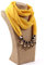 Damen Schal Ethno Chiffon Anhänger Schmuck Halskette Schal Schal Schals,1,180x48cm