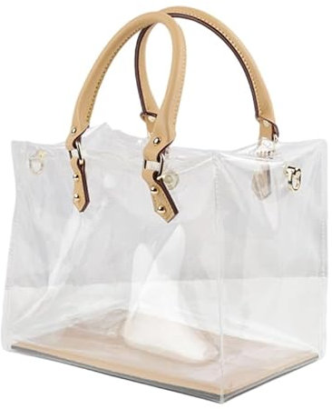 OFFILICIOUS Durchsichtige PVC DIY Tragetasche Handtasche Herstellung Taschen Handwerk Zubehör Werkzeugset Geburtstag Urlaub Tasche Herstellung