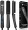 VIKICON Beard Straightener Comb for Men, Professional Beard Hair Straightening Heated Brush w/Anti-Scald, 3 Temperatures & LCD Display, Portable Ionic Hot Comb with Travel Bag, Gifts for Men