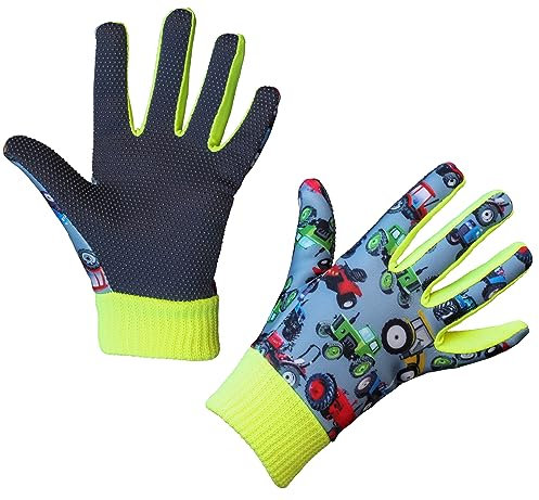 Kinderhandschuh Joy, 4-6 Jahre Strickbund, Traktormuster