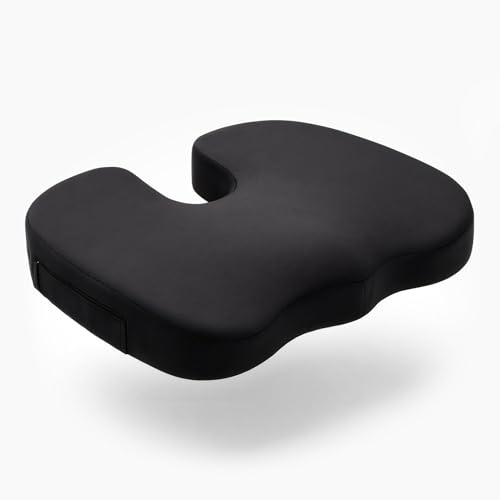 SHAPEVITAL Orthopädisches Sitzkissen - Ergonomische Sitzauflage für Bürostuhl und mehr - Entlastung des Steißbeins