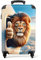 NoBoringSuitcases.com Kinderkoffer, Kinderkoffer Jungen, Koffer Kinder, Kinder Reisekoffer, Koffer Kinder Jungen, Kindertrolley Jungen, Handgepäck Koffer, Handgepäck 55x40x20 cm (Löwe - Golden-Braun)