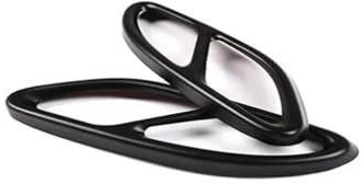 Auspuffblenden Für Mercedes Für Benz W117 CLA 2017-2018 2 Stücke Edelstahl Schwanz Throat Auspuffrohr Schalldämpfer Spitze Abdeckung Trim Endrohrblende (Color : Schwarz)