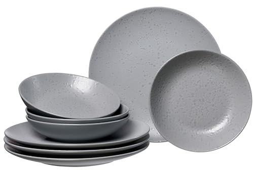 Ritzenhoff & Breker Vajilla Kitwe Servicio 8 piezas Gres Gris