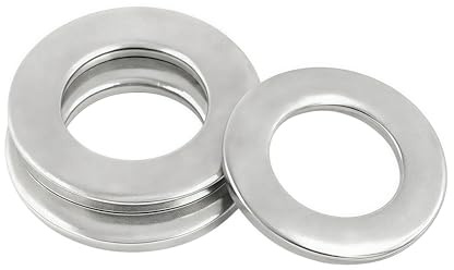 WZHUIDA 100 Stück Unterlegscheiben M2, A2 V2A Edelstahl Beilagscheiben (DIN125 Form A), Rostfreie Edelstahlscheiben flach mit kleinem Außendurchmesser