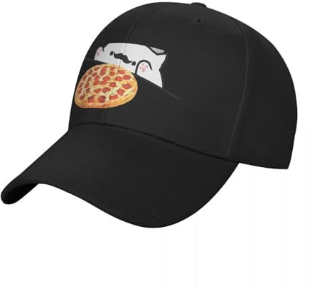 IIOGRAAW Basecap Lustige Bongo Katze Pizza Chef Dank Memes Golf Visier Luxus Marke Frauen Strand Outlet 2024 Männer