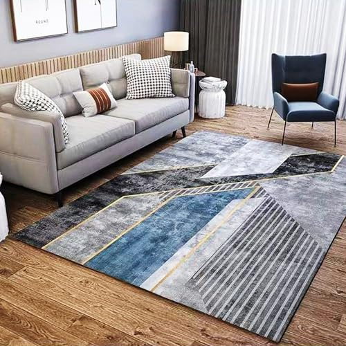 Graphene Elektrisch beheizter Teppich, Heizbereich Teppich Bodenheizmatte Fußwärmer Heizung, elektrischer Infrarot-Strahlungsteppich, geeignet für Wohnzimmer und Büro(C,100x150cm)