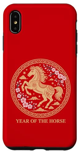 Chinese New Year 2026 Horse Red Lunar New Year Of The Horse Case for iPhone XS Max