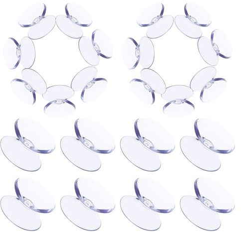 HONMEET 100 Stück Transparente Glas Tisch Saugnäpfe Doppelseitige rutschfeste Bumper Klare Anti rutsch Schutzpolster für Glasplatten Möbelspacer Stoßdämpfend und Kratzfest