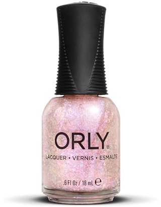 ORLY Pink Glitter Nail Polish | Iridescent Finish | Smooth, Even Coverage | Precision Gripper Cap | Vegan & Cruelty-Free (Pink Moon)