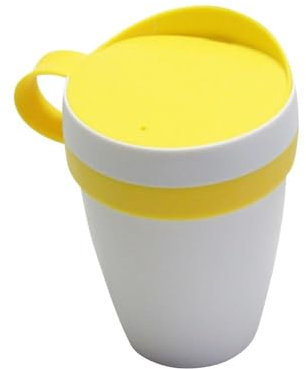 HELIT Kaffeebecher Coffee Cup To Go Becher, Kaffeebecher 0,3 Liter gelb