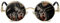 ROCKNIGHT Gothic Steampunk Runde Sonnenbrille für Herren Damen Polarisierter UV-Schutz Metallrahmen