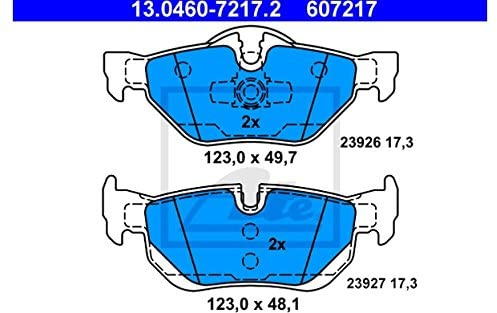 ATE 13.0460-7217.2 4x Bremsbeläge hinten