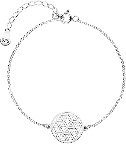 Armkette Blume des Lebens 925 Silber