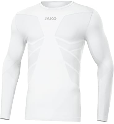 JAKO Herren Longsleeve Comfort 2.0, Weiß, XL