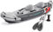 Intex Dakota K2 2-Person Heavy-Duty Vinyl Inflatable Kayak, Infalatbale Boat Holds 2 people up to 400 pounds, with 86-Inch Oars Air Pump and Carry Bag, Gray & Red 68310VM