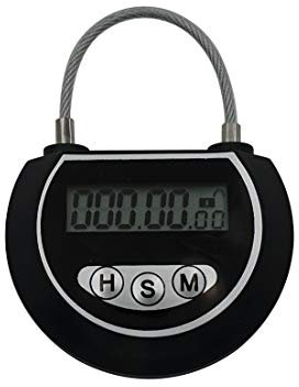 MPLERVEN Lucchetto di sicurezza elettronico con timer di blocco comportamentale per abitudini di gioco, multiuso, con timer elettronico e timer