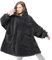 Bedsure Oversized Wearable Blanket Hoodie - Fluffy Fleece Adults Hooded Hoody Blanket for Men & Women, Comfy Snuggle Hoodie Blanket Gift for Her, Gift for Women, Ash Black