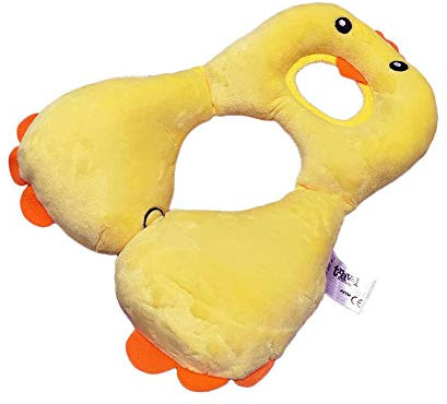 Baby-Nackenstützkissen, Säuglingsspielraum-Auto-Sitzkissen-Kissen für Kinderwagen U-förmigen Kopf Support - Yellow Chicken