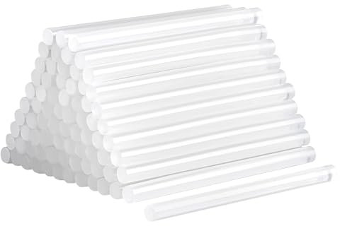 Dweyka Klebesticks 40 Stücke Ø11 mm, Heißkleber für kleine Heißklebepistolen, 20% mehr Inhalt gratis, transparent lösemittelfrei schnelltrocknend (11mm x 200mm Pack 40)