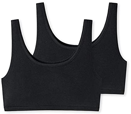 Uncover by Schiesser Damen 2pack Bustier Unterwäsche, schwarz, XL