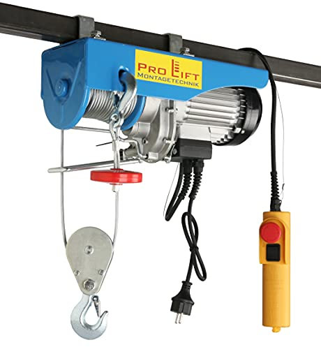 Pro-Lift-Montagetechnik - 400/800kg Elektrische Seilwinde 230V Motorwinde Seilzug Kran Winde 02464