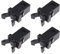 Pack of 4 Touch Top Lid Bin Locking Lock Plastic Replacement Repair Replacement Black Compatible with Brabantia from 3 to 50 Litres Touch Lid Waste Bin Car Sunglasses Holder