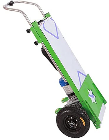 Adima Aluminiumlegierung Handwagen Elektrischer Treppensteiger 660 Lbs Industriebetrieben Mit Teleskopgriff Und 2 Pneumatische Räder Für Möbelumzüge, 48V/850W/19AH