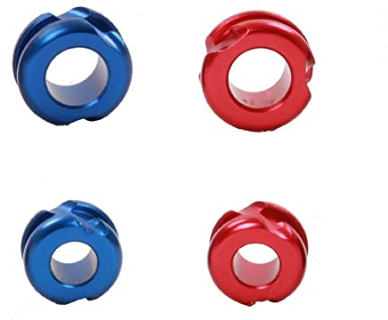 MiOYOOW 4 STÜCKE Bogenvisier Peep Sight, 1/4 3/16 Aluminiumlegierung Peep Sight Bogenschießen Zubehör für Compoundbogen