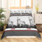 Loussiesd Freiheitsstatue Muster Bettwäsche New York Bettewäsche für Jungen 200x200 Kinder Stadtlandschaft Bettwäsche Set Modern Städtischer Baustil Bettbezug Set Grau Teenager Mädchen Zimmer Dekor