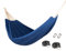 Kronenburg Hängematte 210 x 150 cm, Gesamtlänge 320 cm – Doppelhängematte mit Befestigungs-Set (Aufhängeset) - Belastbarkeit bis 300 kg – Indoor & Outdoor Hängematte Blau - Farb- und Modellwahl